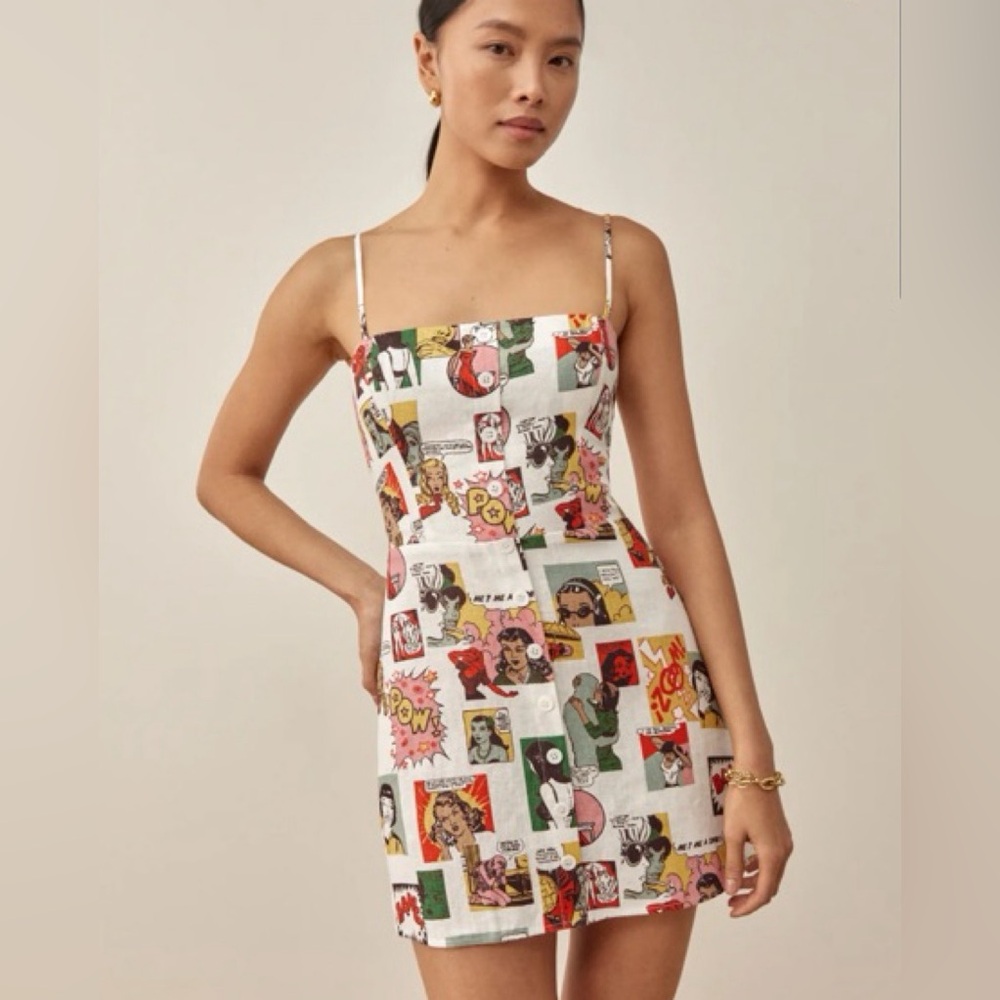 Reformation Huckleberry Dress Comic Book